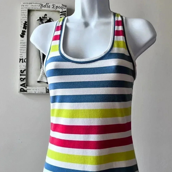 Rachel Roy Striped Racerback Tank Maxi Dress Size XS - Picture 2 of 16